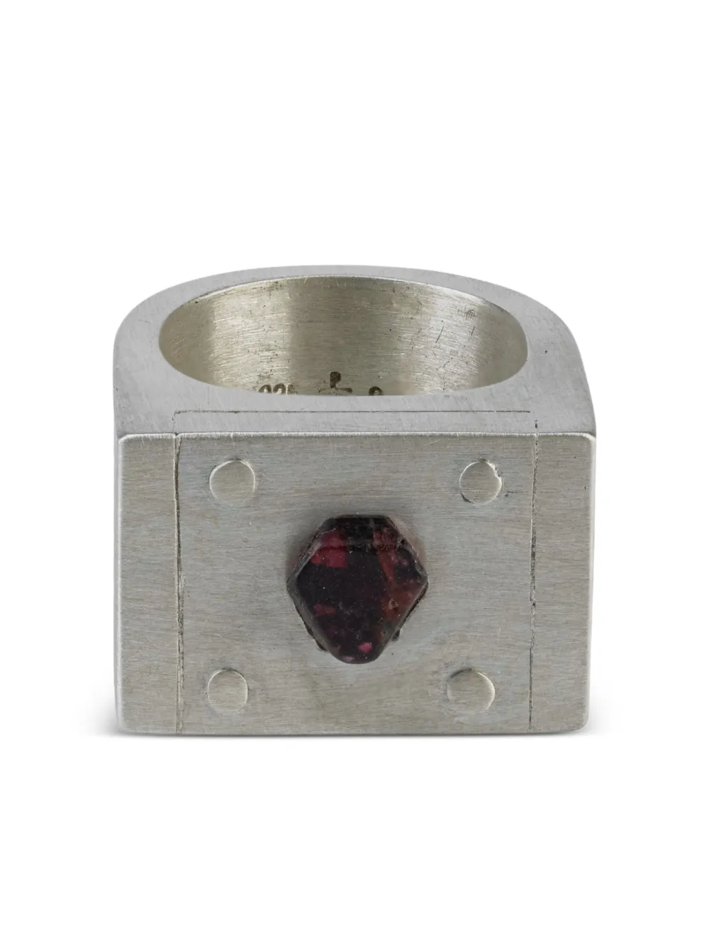 Parts of Four Plate Single spinel ring | Silver | Image 1