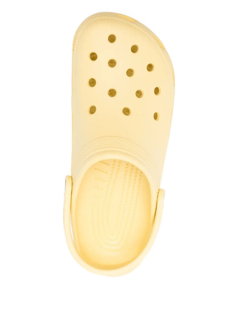 Crocs Perforated Heel-strap Slippers In Yellow