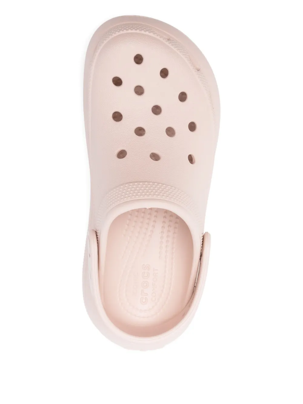 Crocs Geperforeerde klompen met plateauzool Roze