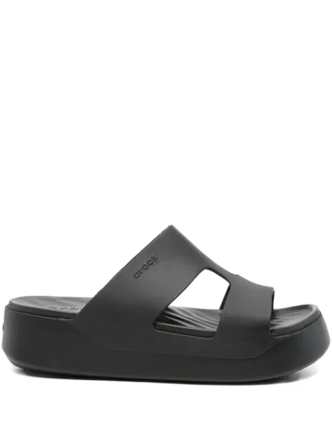 Crocs platform double-strap slides