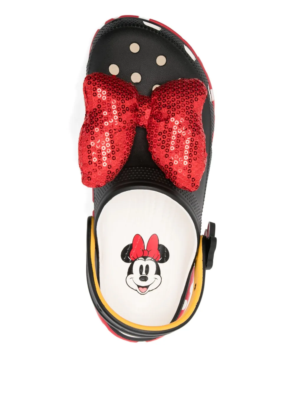 Crocs x Disney Minnie Mouse Classic muiltjes met plateauzool Zwart