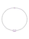 EÉRA 18K white gold Vita pearl necklace - Purple