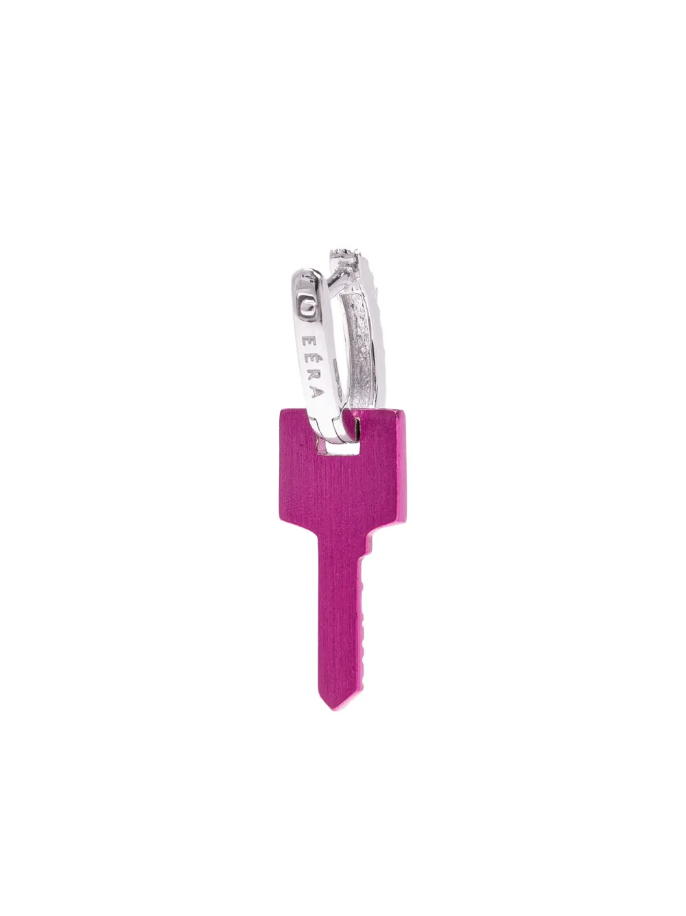  Eéra 18k White Gold Small Key Diamond Earring - Pink 