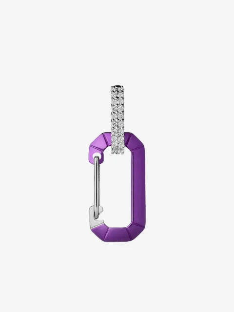 EÉRA 18kt kleine Chiara Weißgoldohrring mit Diamant