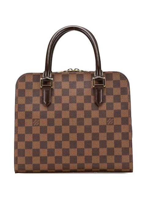 Louis Vuitton Pre-Owned Borsa a mano Triana in tela Damier Ebène 2000