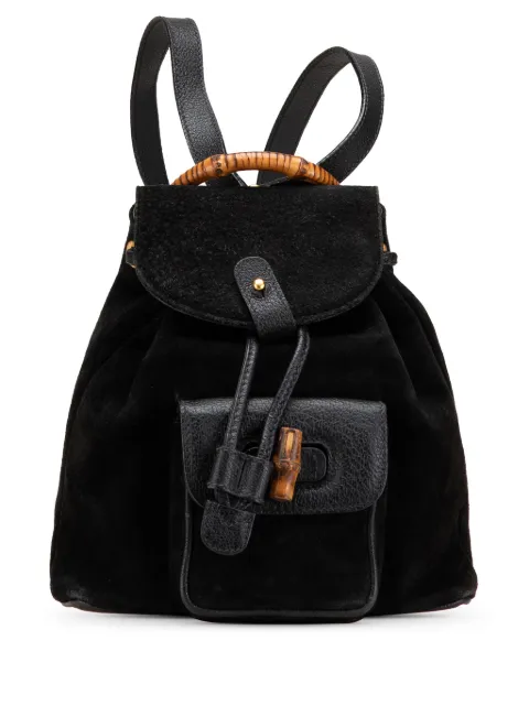 Gucci Pre-Owned 20th Century Bamboo Suede backpack