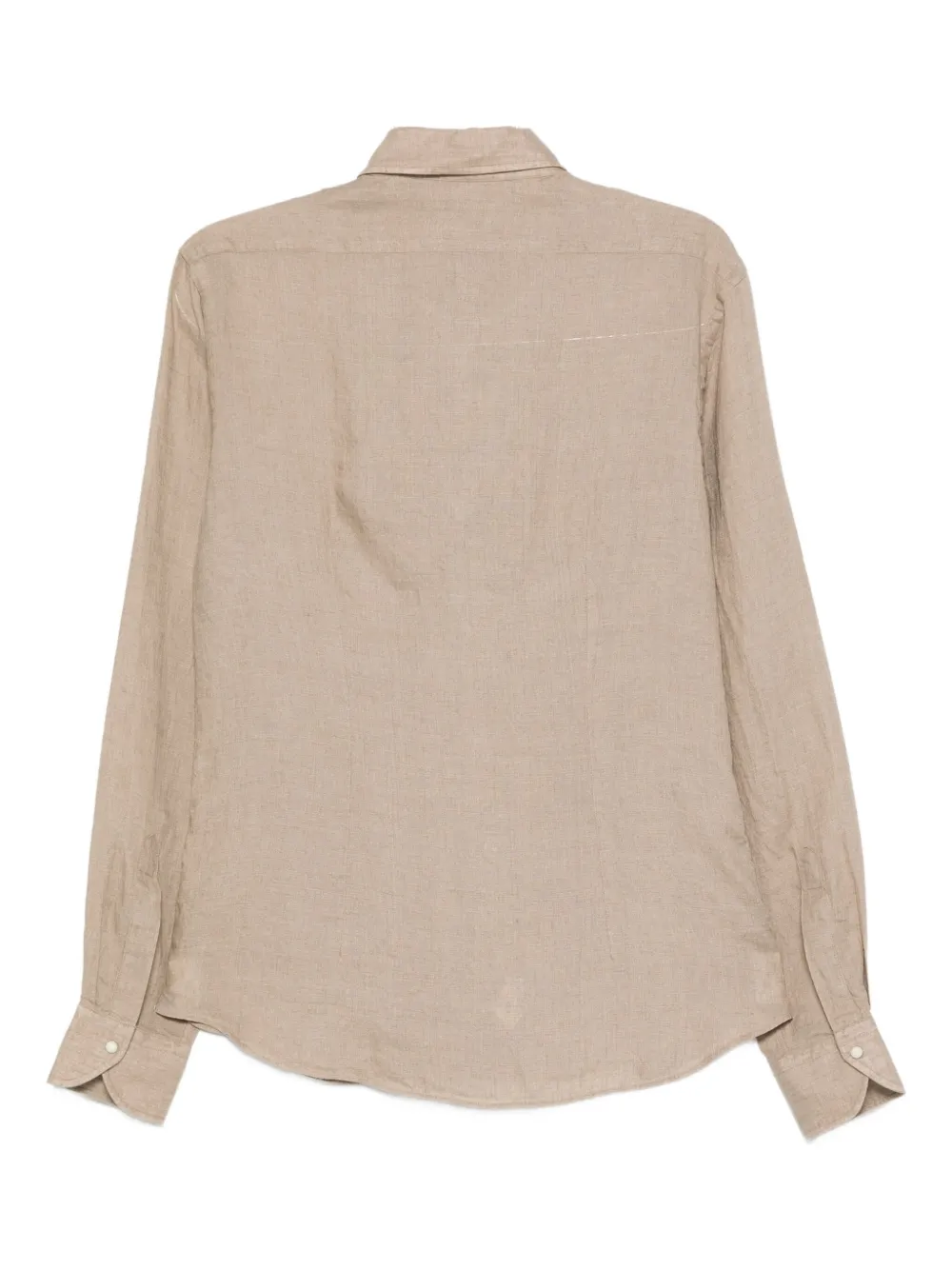 Dell'oglio long-sleeve linen shirt Beige