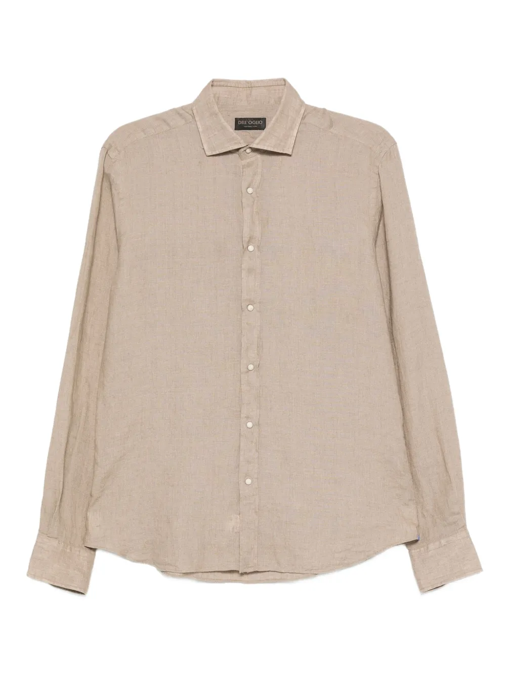 Dell'oglio long-sleeve linen shirt Beige