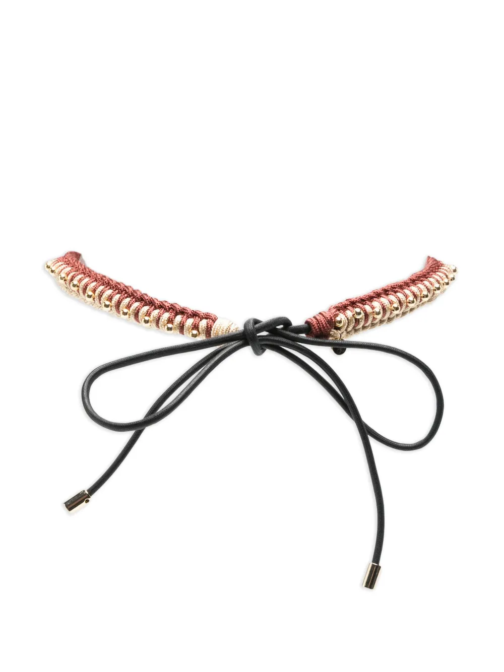 La Doublej Braided Beaded Belt