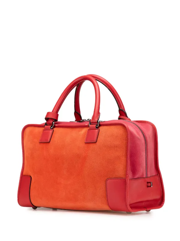 LOEWE　ロエベ　アマソナ　Size36 Loewe Pre-Owned 2010-2025 Suede Amazona 36 Handbag | Orange
