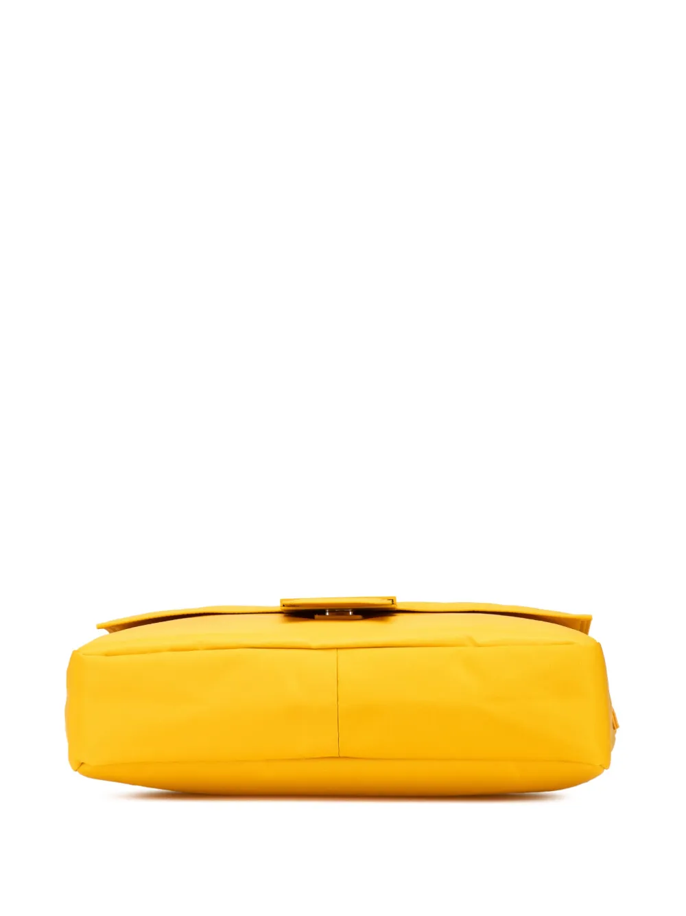 Pre-owned Fendi 2010-2025 Large Econyl Nylon Baguette Satchel