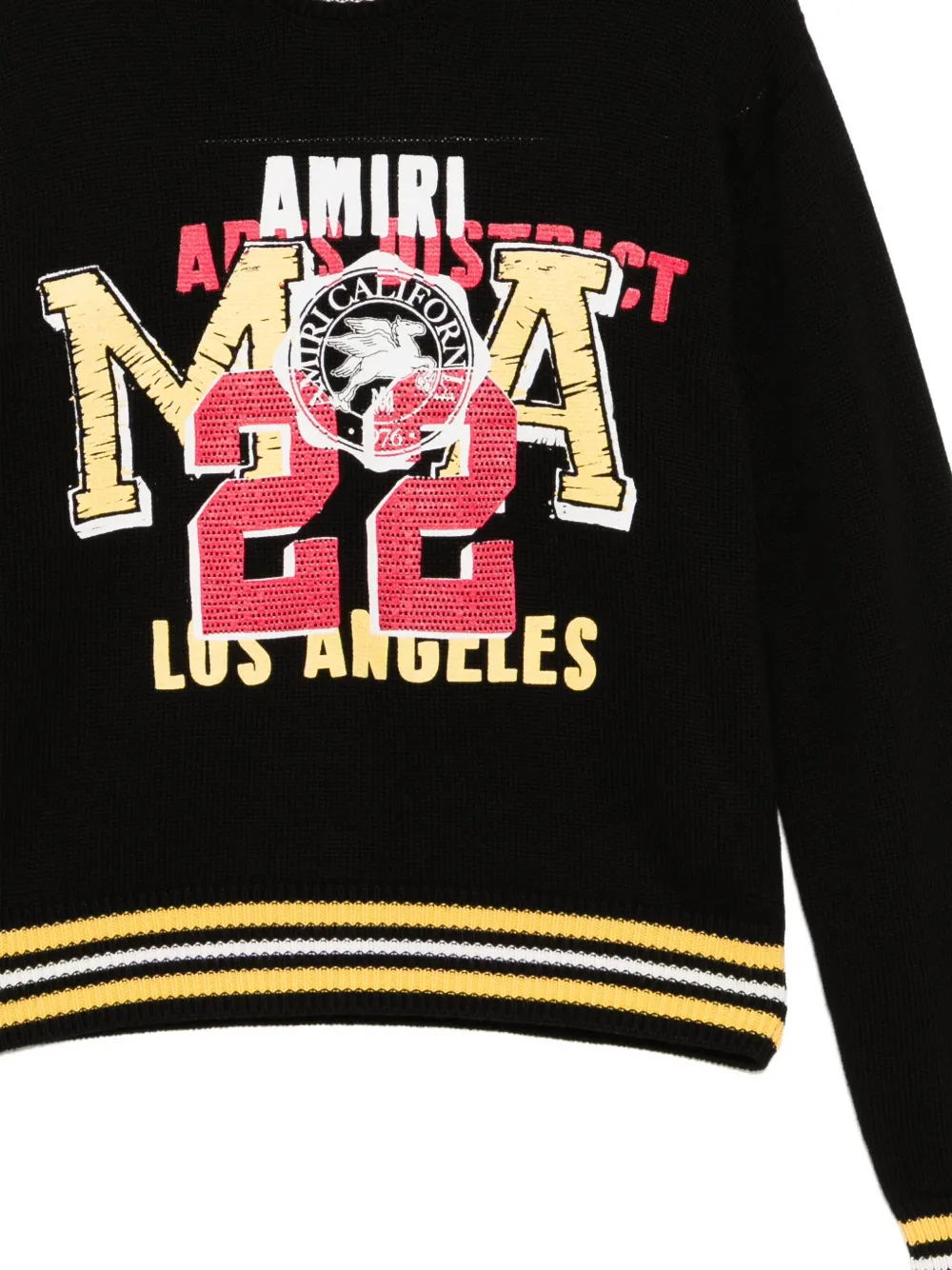AMIRI KIDS Sweater met grafische print Zwart