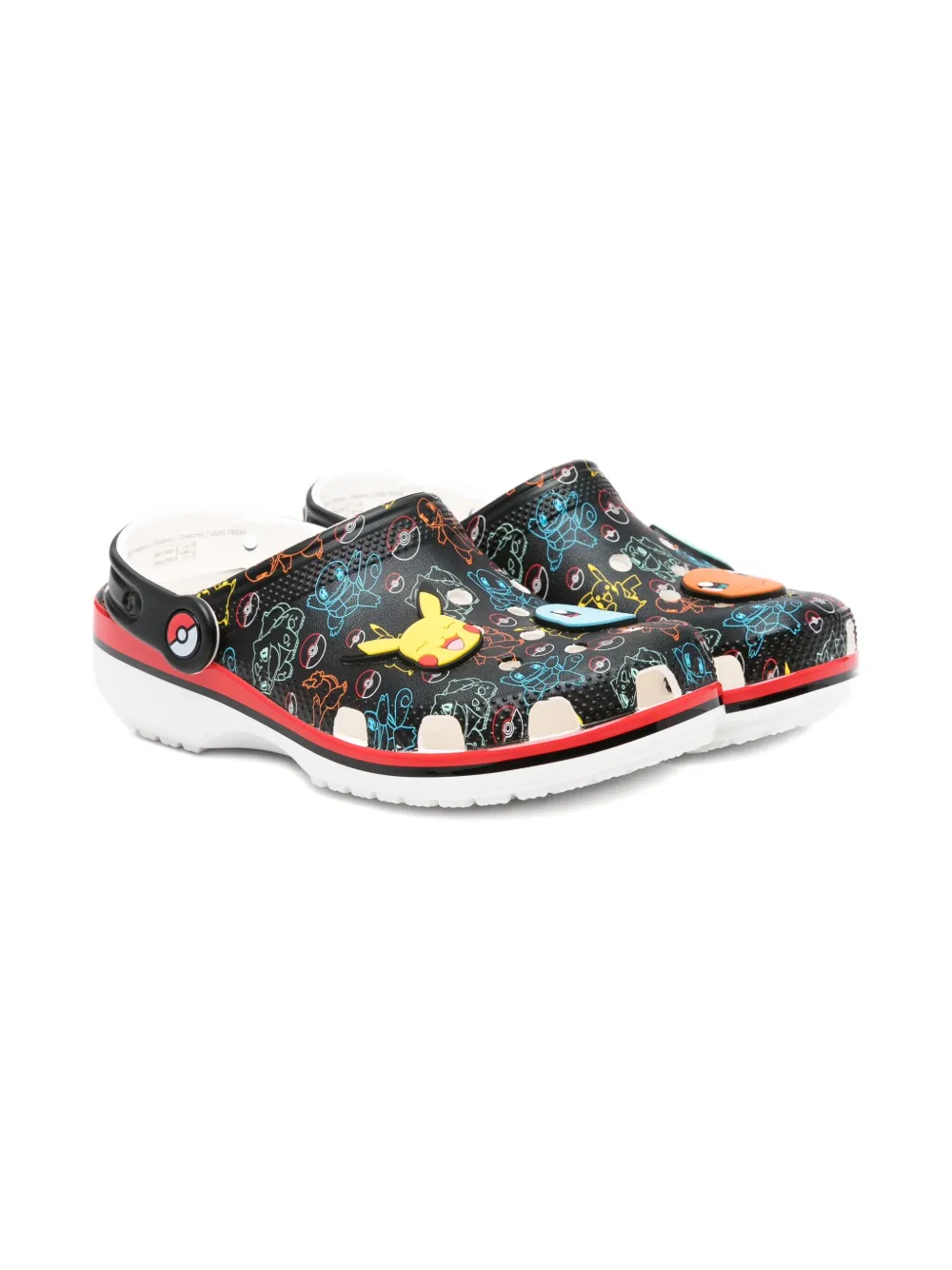 Crocs Kids pokemon-print clogs Black