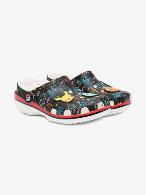 Crocs Kids zuecos con estampado de limones
