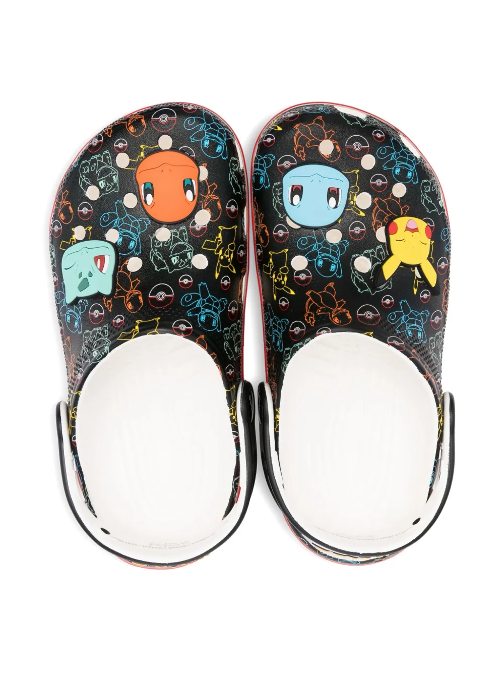 Crocs Kids pokemon-print clogs Black