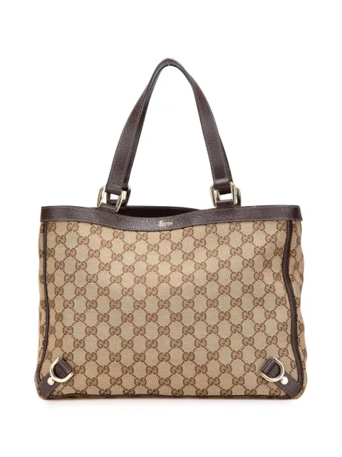 Gucci Pre-Owned 2000-2015 Abbey Tote Bag aus GG Canvas mit D-Ring