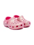 Crocs Kids Classic Iridescent Glitter sandals - Pink