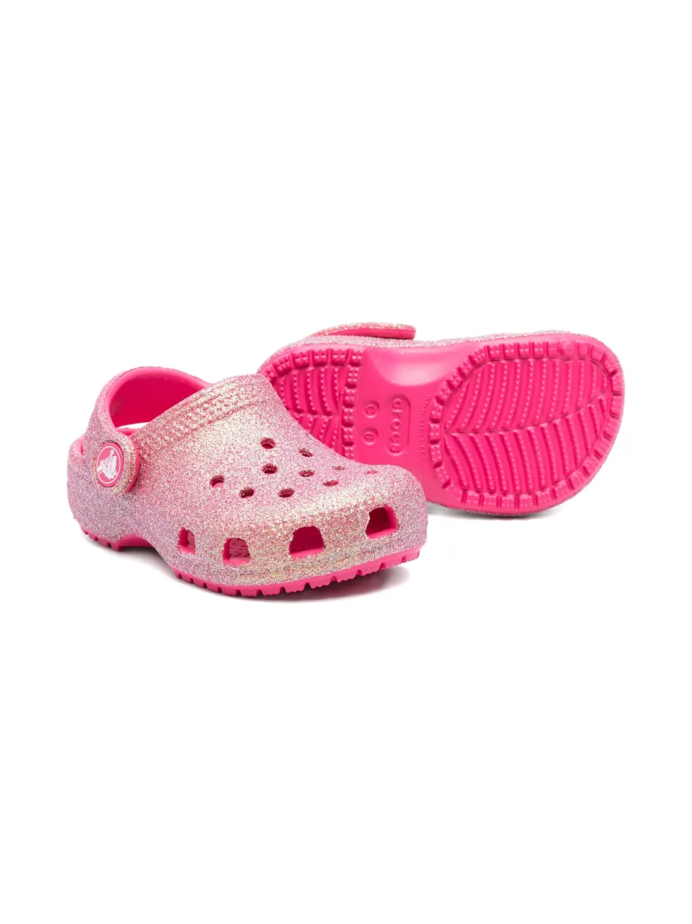 Crocs Kids Classic Iridescent Glitter sandals | Closed Toe Sandals | Image 2