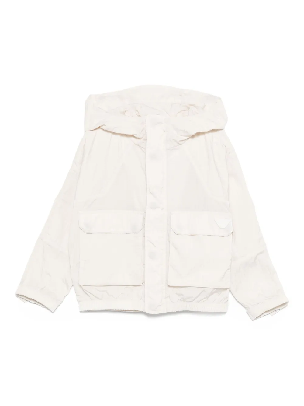 Emporio Ar i Kids hooded pocket jacket Beige