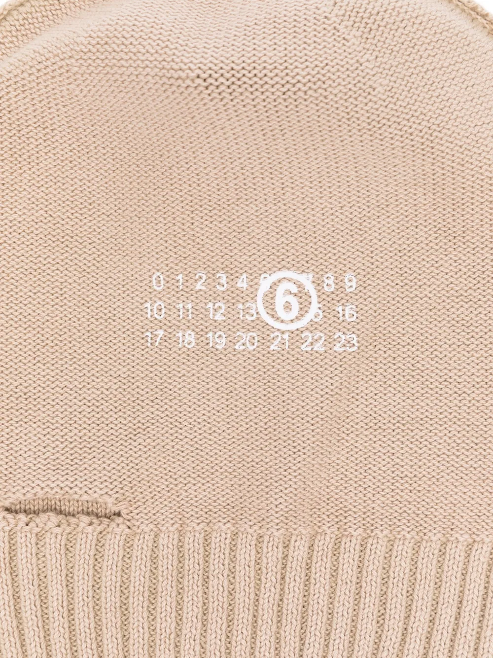 MM6 Maison Margiela Kids Muts met logo Beige