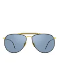 Thom Browne Eyewear pilot-frame metal sunglasses - Gold