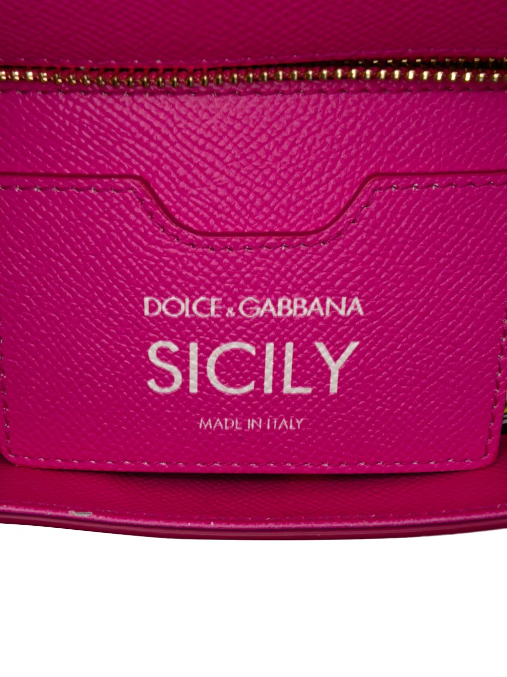 Pre-owned Dolce & Gabbana 2011-2024 Medium Calfskin Dauphine Amore Soup Can Print Miss Sicily Satchel