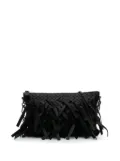Bottega Veneta Pre-Owned 2012-2024 Nappa Intrecciato Palio Fringe Chain crossbody bag - Black