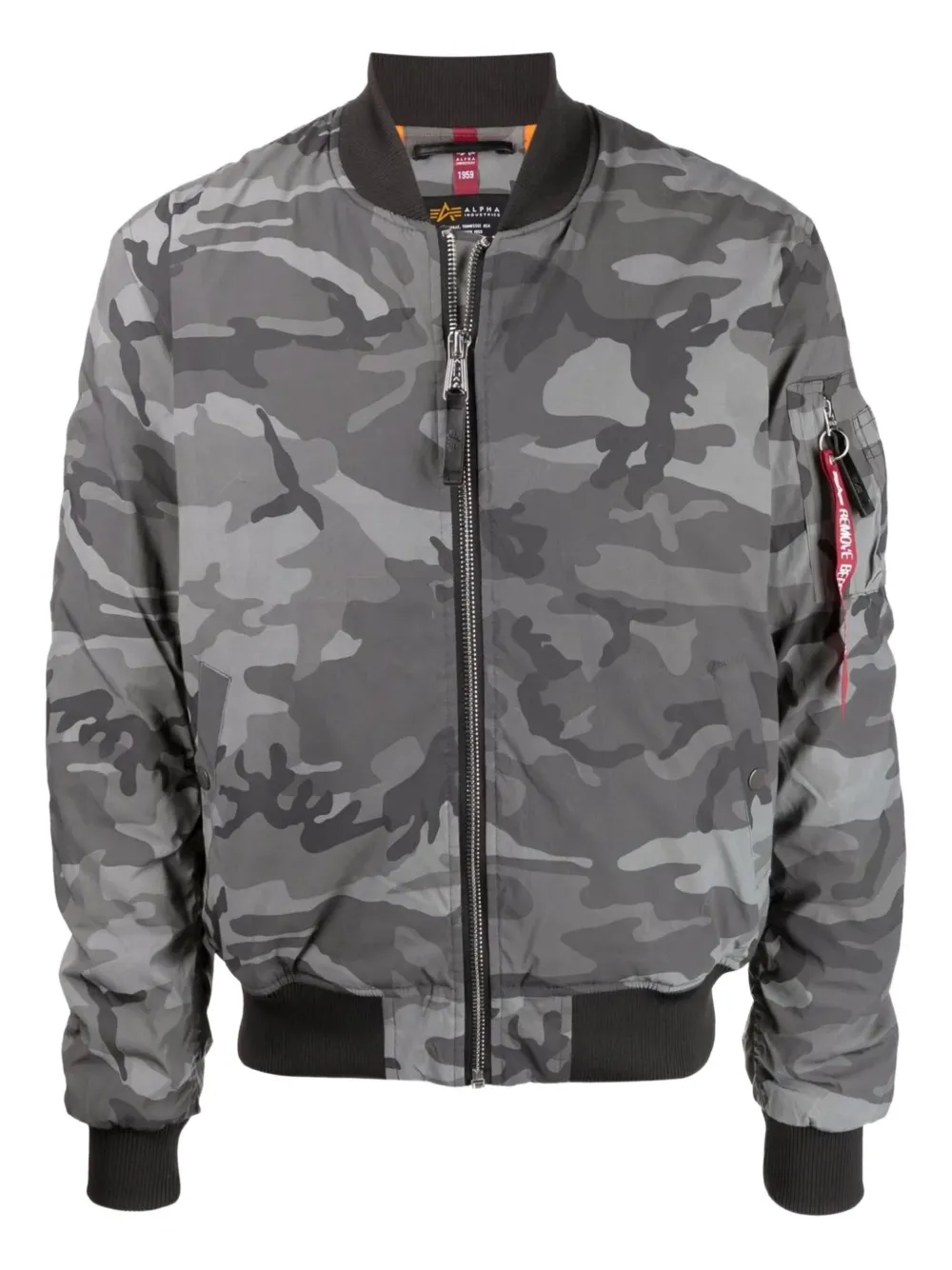 Alpha Industries camouflage-print bomber jacket | Image 1