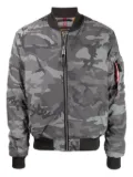 Alpha Industries camouflage-print bomber jacket - BLACK CAMO