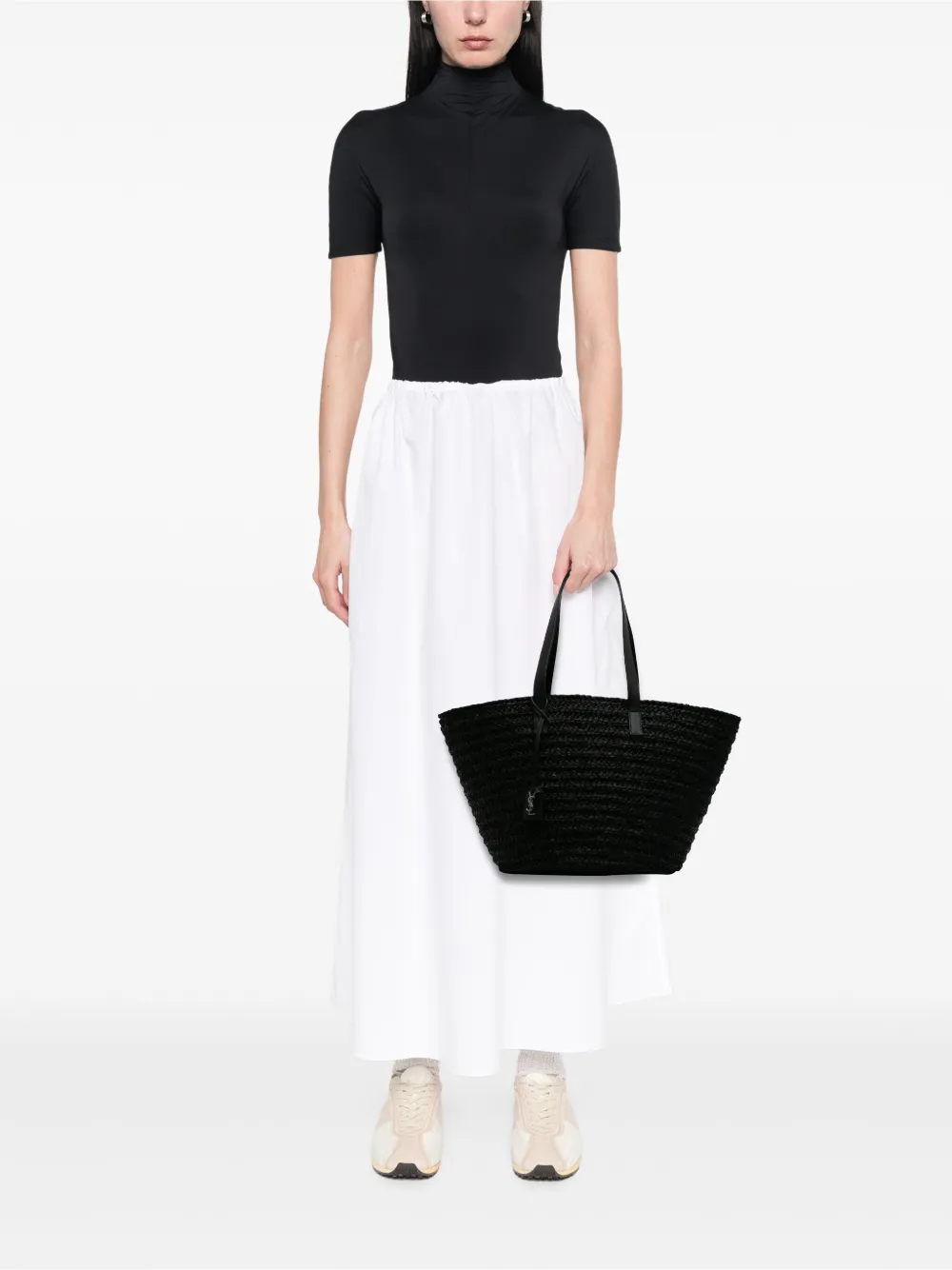 Saint Laurent Pre-Owned tote Panier mediana de rafia 2022 | Estilos de archivo | Image 2