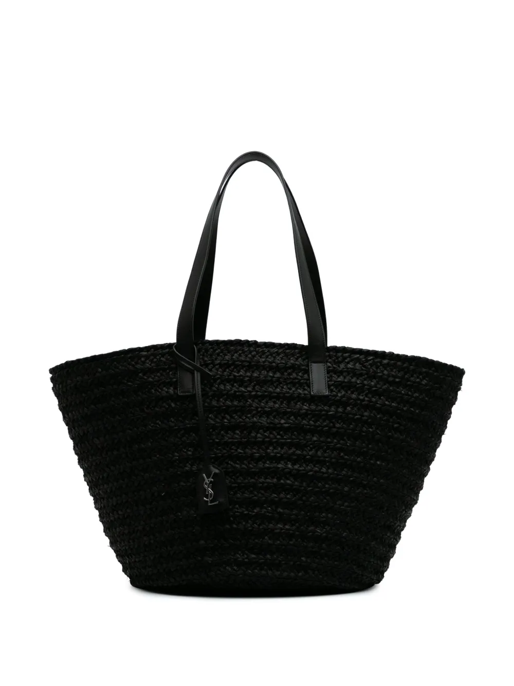 Saint Laurent Pre-Owned tote Panier mediana de rafia 2022 | negro | Image 1