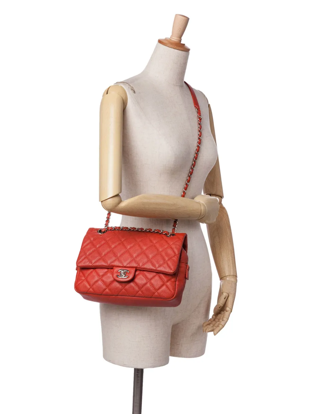 CHANEL Pre-Owned 2015-2016 Medium Quilted Caviar Easy Flap shoulder bag | Pre-Owned | Image 2