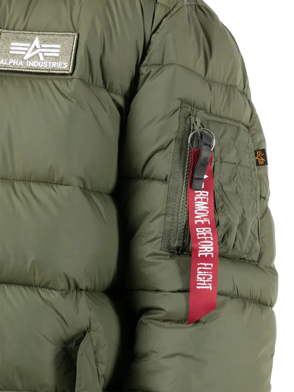 Alpha Industries Gevoerd jack met capuchon Groen