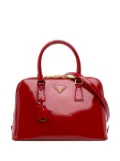 Prada Pre-Owned 2010-2024 Medium Saffiano Vernice Promenade satchel - Red