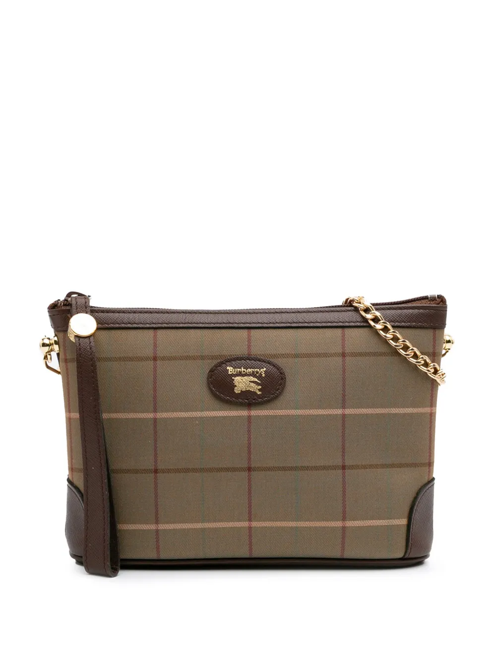 Burberry Pre-Owned 20th Century Vintage Check Canvas Chain crossbody Burberry Pre-Owned 20th Century Vintage Check Canvas Chain crossbody