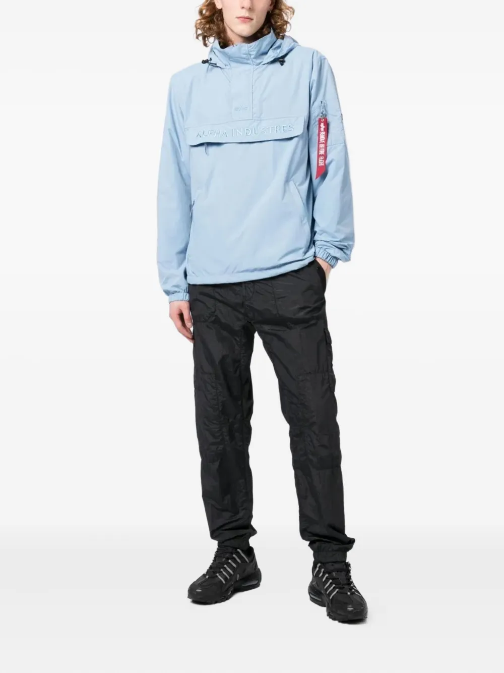 Alpha Industries logo-embroidered hooded  jacket | Hooded Jackets | Image 2