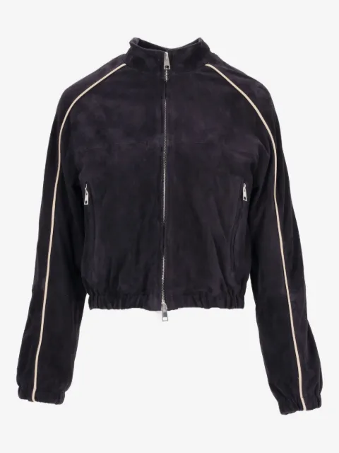 LA ROSE chamarra bomber corta con ribetes en contraste