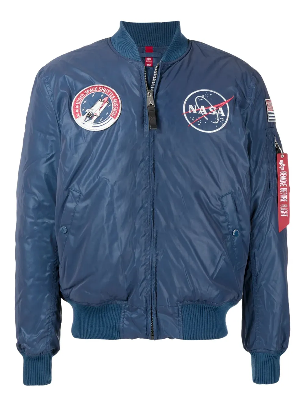 Alpha Industries NASA-patch bomber jacket | Blue | Image 1