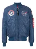 Alpha Industries NASA-patch bomber jacket - Blue