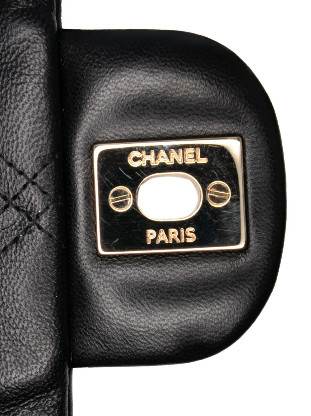 Pre-owned Chanel 2019 Medium Quilted Lambskin Pearl Studs Flap Shoulder Bag
