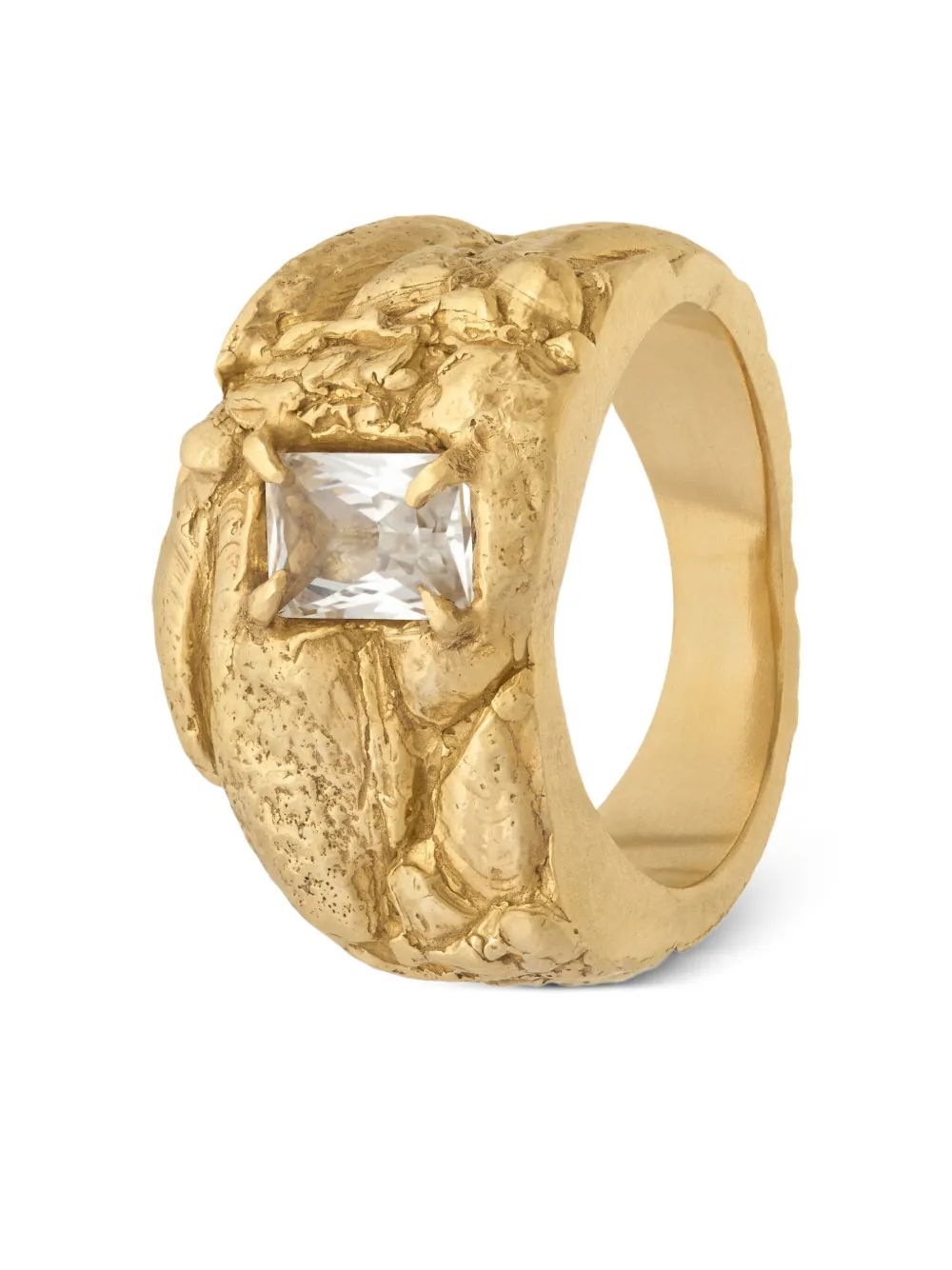 LOVENESS LEE Ring met saffier - Goud