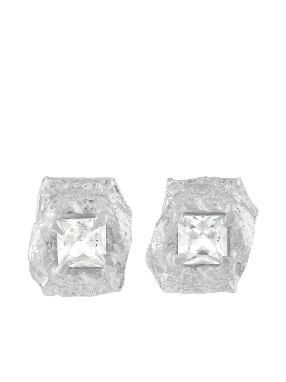 Deti saphire sterling-silver earrings