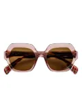 Etnia Barcelona Es Vedra Sun geometric-frame sunglasses - Brown