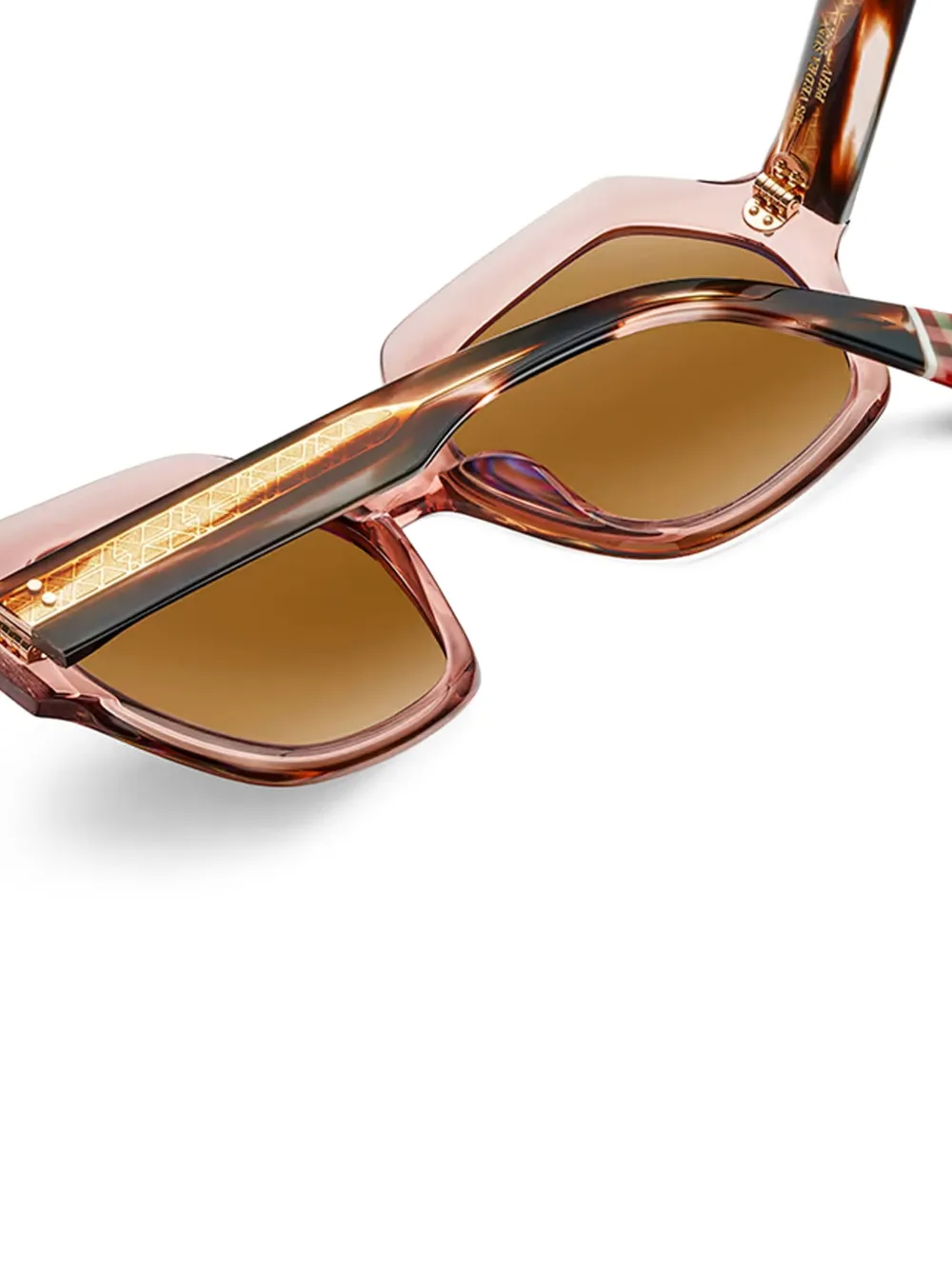 Etnia Barcelona Es Vedra Sun zonnebril met geometrisch montuur Bruin