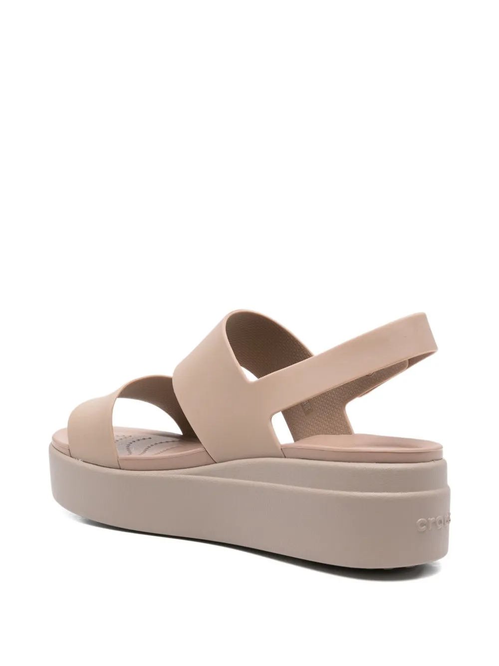 Crocs double-strap platform sandals Neutrals