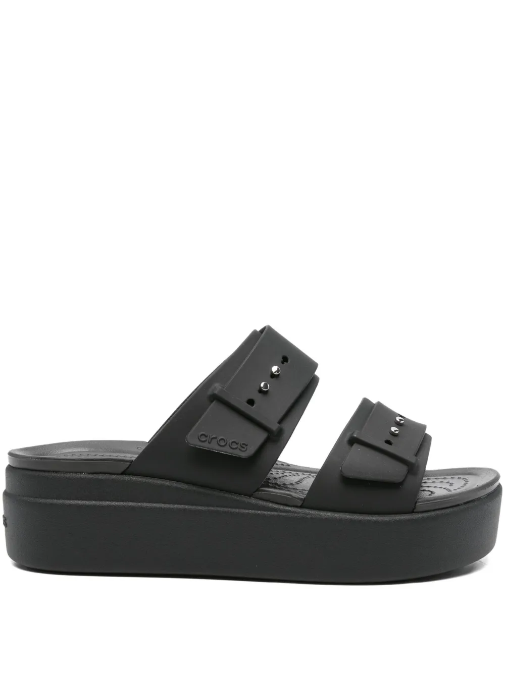 Crocs Brooklyn プラットフォーム サンダル - ブラック Crocs Brooklyn プラットフォーム サンダル - ブラック