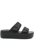Crocs Brooklyn platform double-buckle sandals - Black