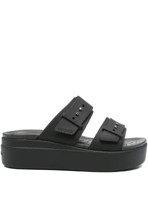 Crocs Brooklyn platform double-buckle sandals