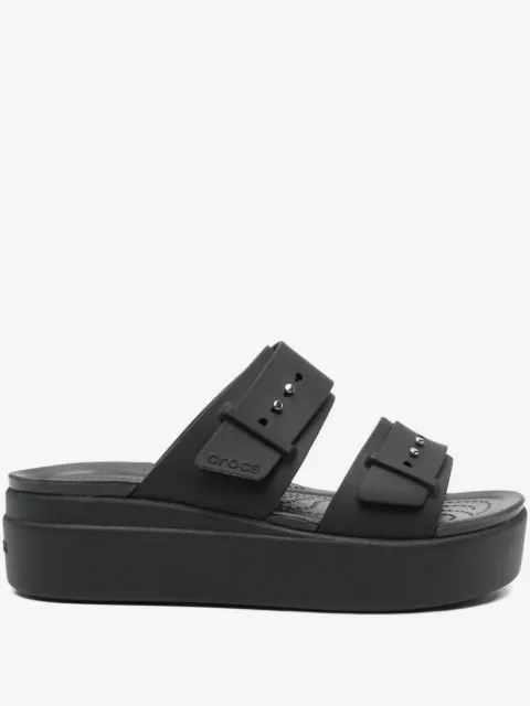 Crocs Brooklyn platform double-buckle sandals