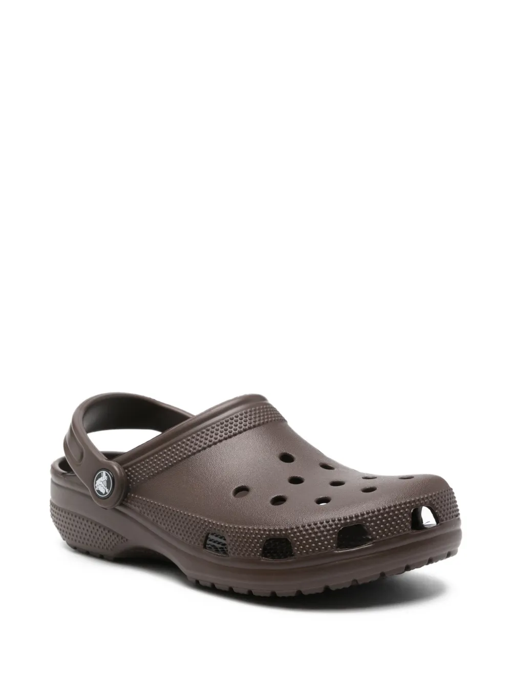 Crocs perforated heel-strap clogs Brown